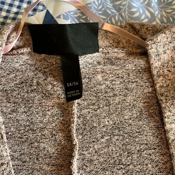 Lane Bryant Heathered Pink Cardigan Sweater - Picture 6 of 7